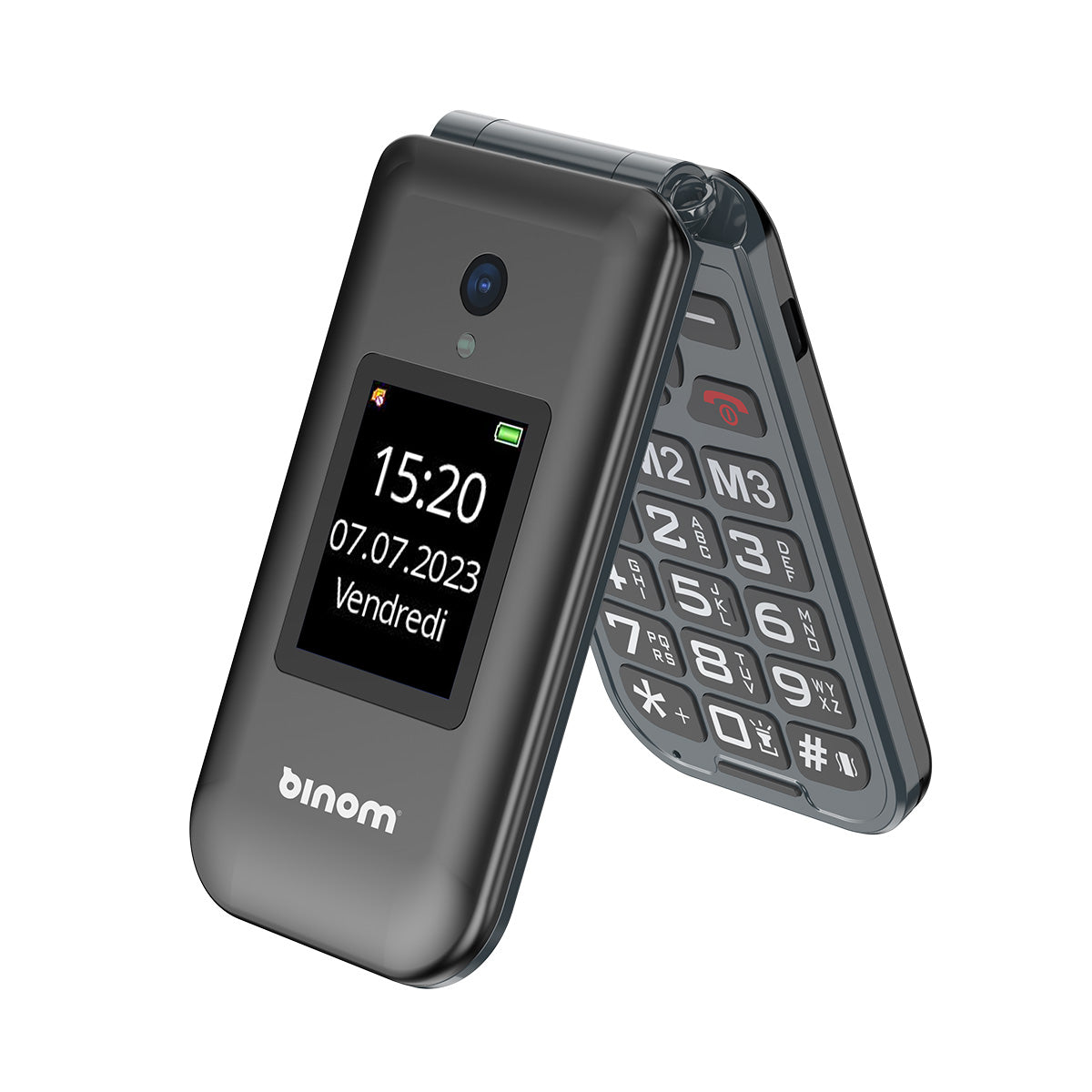 Qiilu Téléphones portables déverrouillés pour personnes âgées F5020 2,8 Qiilu Téléphones portables déverrouillés pour personnes âgées F5020 2,8
